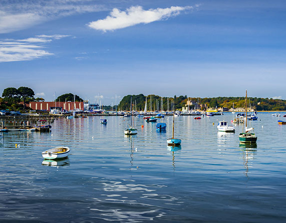 Image showing boats at Poole harbour