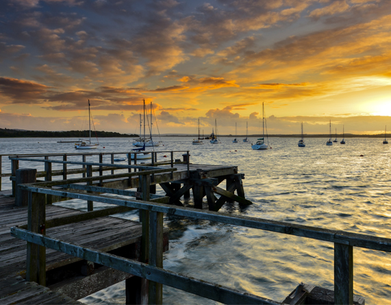 Image showing a close up of a sunset and beach