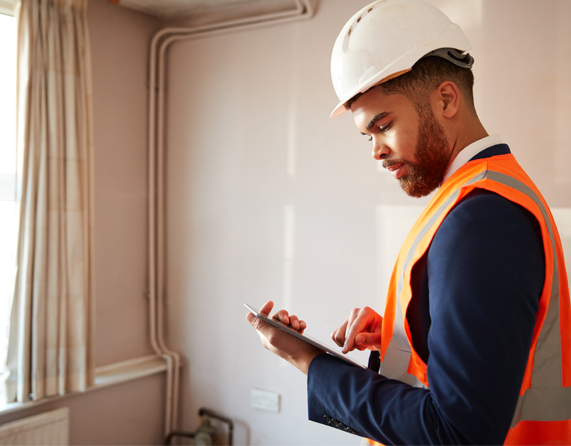 Image showing a surveyors looking in a house