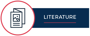 Button link showing the word LITERATURE and an icon of a leaflet